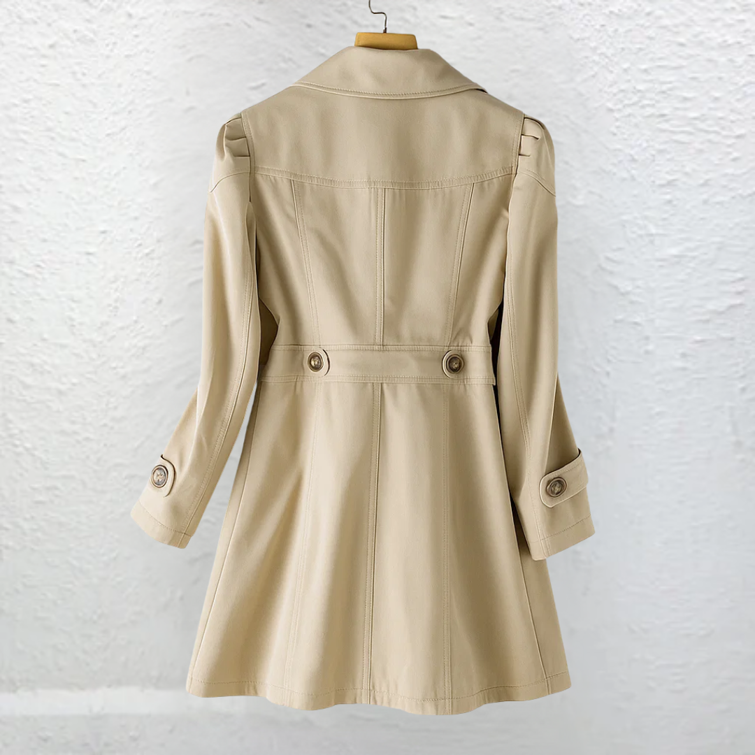 MAISON CHÉRIE | Abrigo trench mujer elegante rosa vintage – ligero y versátil