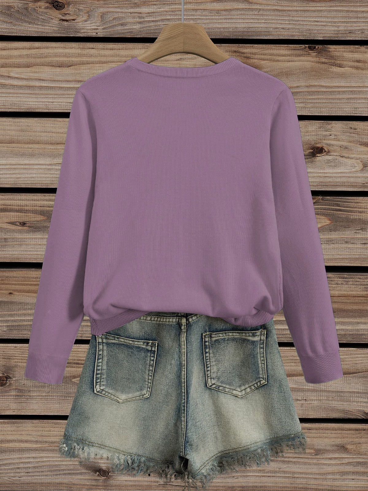 MAISON CHÉRIE | Suéter de mujer con flores estampadas y cuello redondo casual