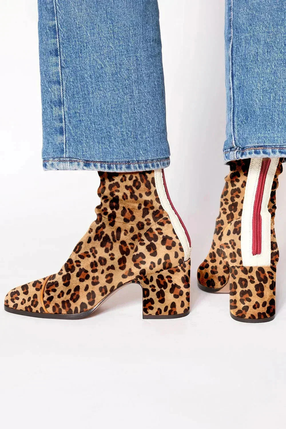 MAISON CHÉRIE | Botas mujer con tacón bajo y diseño elegante – estilo casual cómodo diario