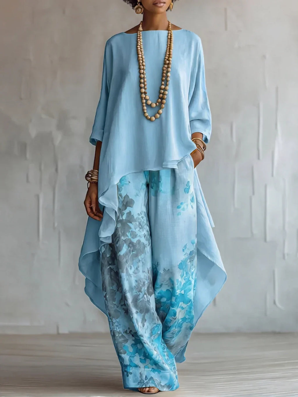 MAISON CHÉRIE | Julia | Conjunto Floral de Dos Piezas
