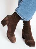 MAISON CHÉRIE | Botas mujer con tacón bajo y diseño elegante – estilo casual cómodo diario