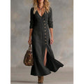 MAISON CHÉRIE | Vestido mujer vintage elegante con botones