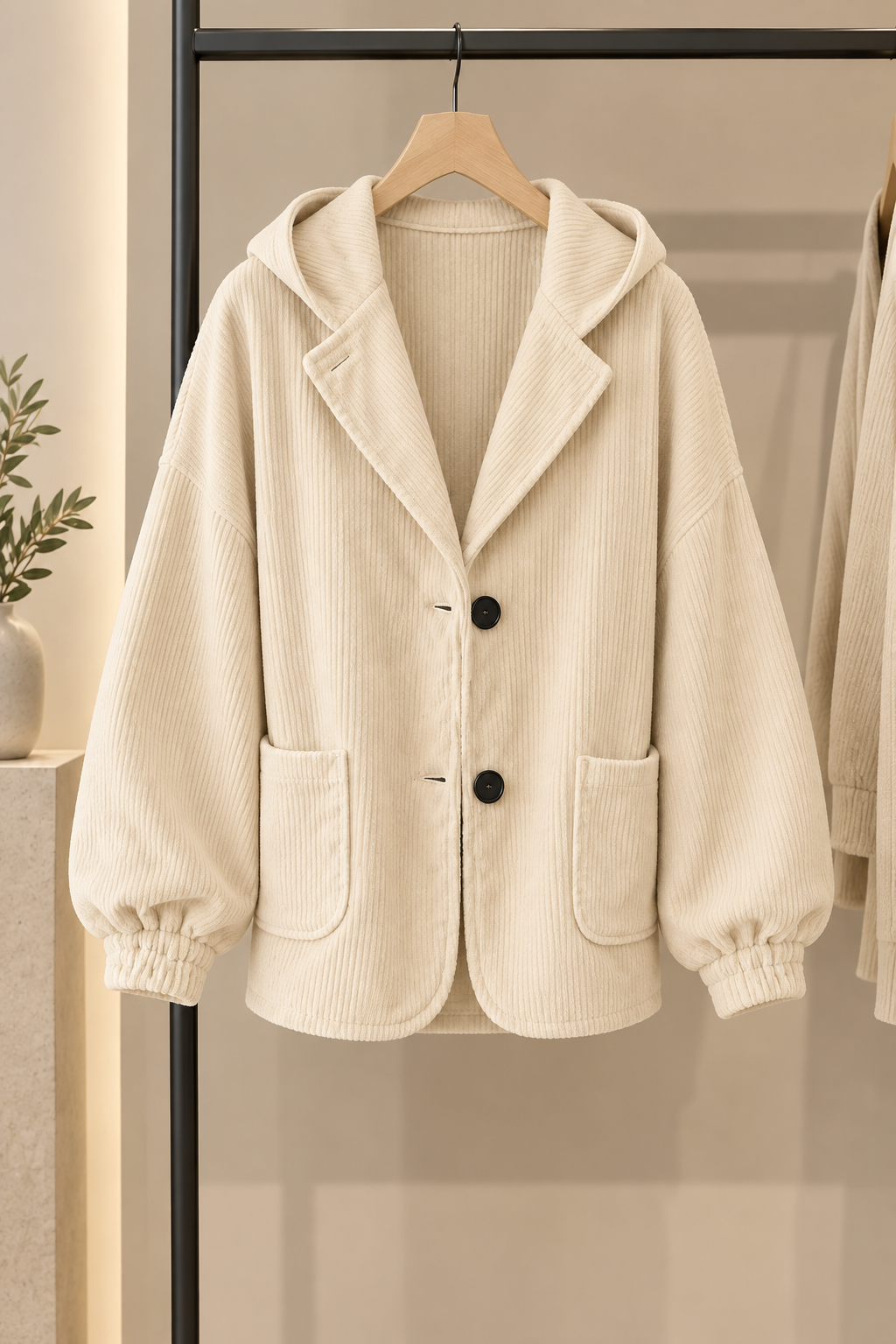 MAISON CHÉRIE | Chaqueta oversize con capucha para mujer de estilo relajado
