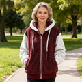 MAISON CHÉRIE | Chaqueta polar mujer con capucha y bolsillos