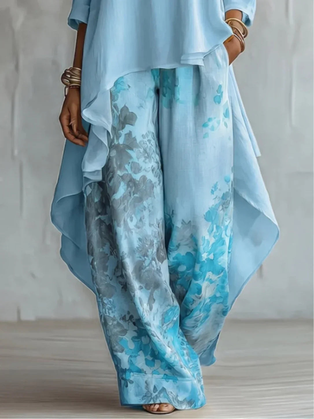 MAISON CHÉRIE | Julia | Conjunto Floral de Dos Piezas