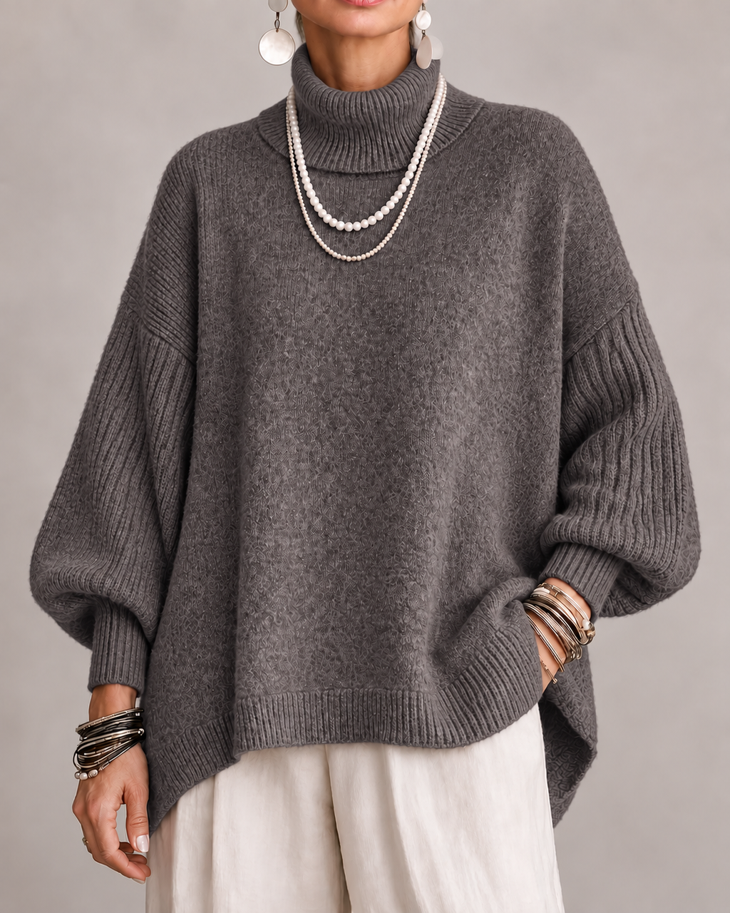 Jersey Catalina | Elegante de Cuello Alto