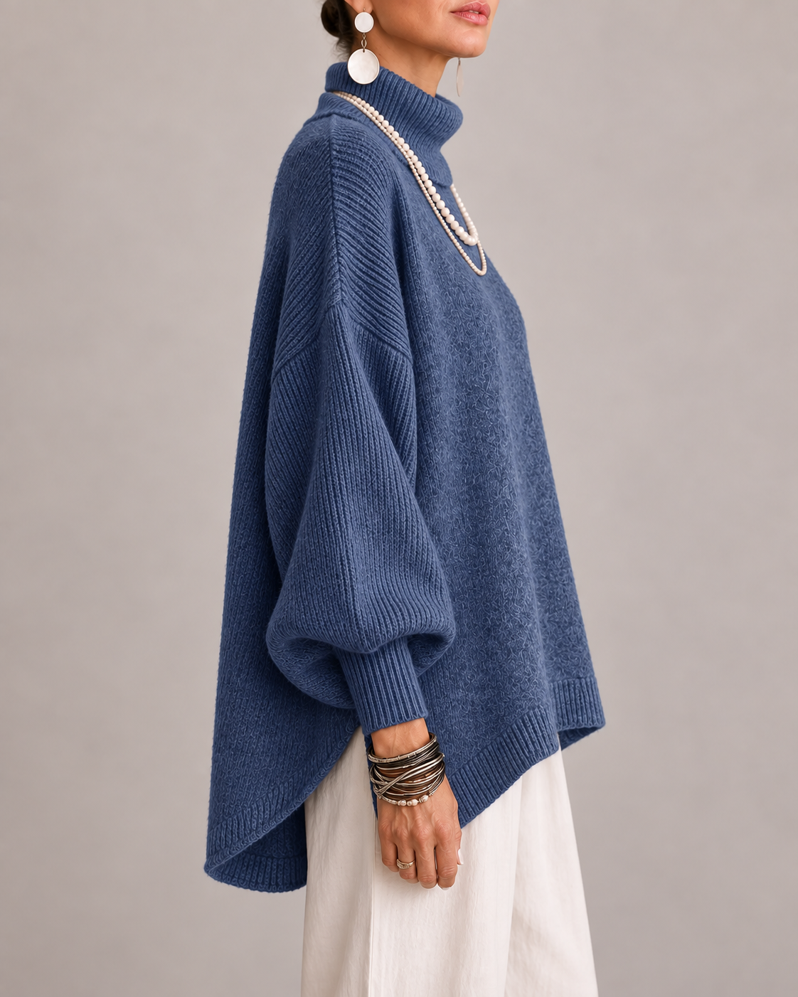 Jersey Catalina | Elegante de Cuello Alto