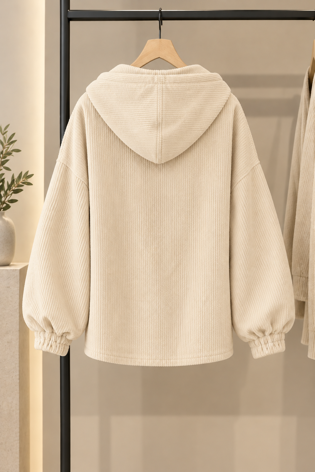 MAISON CHÉRIE | Chaqueta oversize con capucha para mujer de estilo relajado