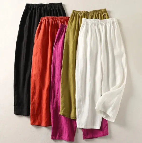 MAISON CHÉRIE | Amalia | Pantalón Fluido de Algodón y Lino