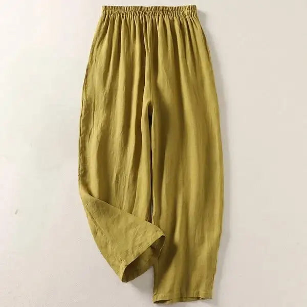 MAISON CHÉRIE | Amalia | Pantalón Fluido de Algodón y Lino