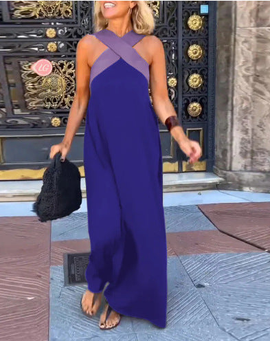 MAISON CHÉRIE | Vestido largo para mujer con escote cruzado y diseño fluido