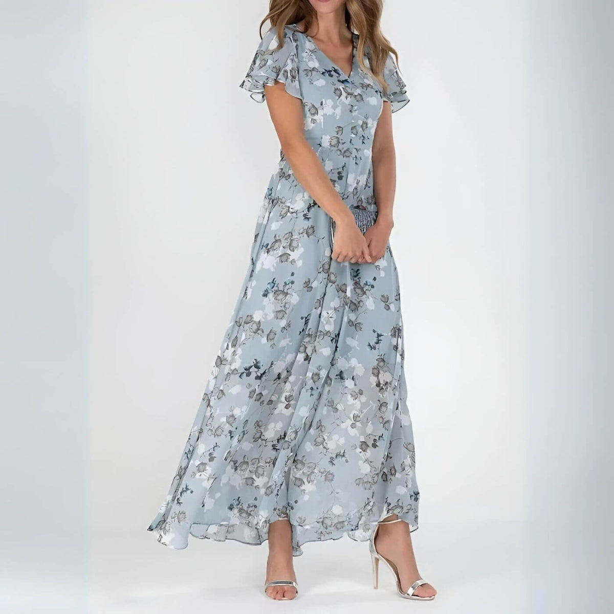 Vestido Maëlle | Maxi con estampado floral y escote en V