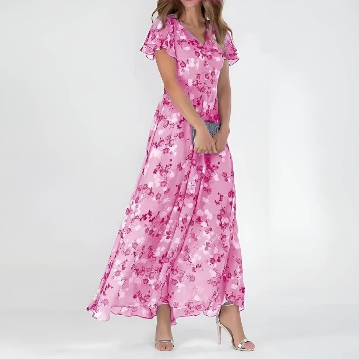 Vestido Maëlle | Maxi con estampado floral y escote en V