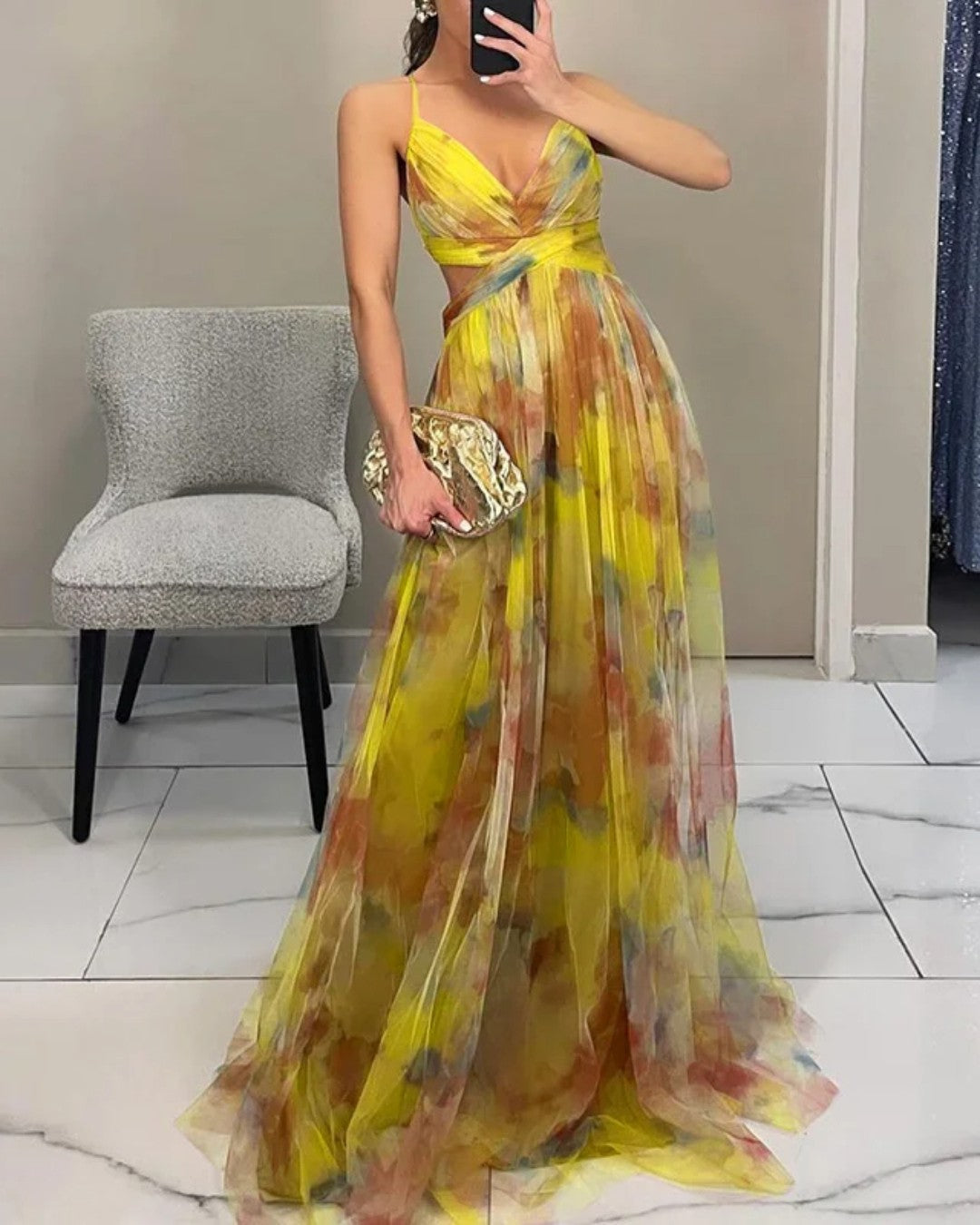 Vestido Nina | Maxi Floral Fluido de Tirantes