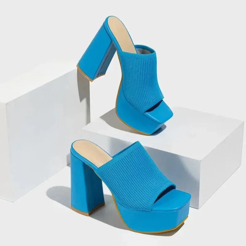 Sandalias Delphine | Con Tacón Bloque y Plataforma