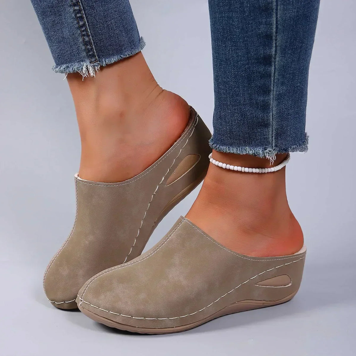 MAISON CHÉRIE | Zapatillas ortopédicas mujer para casa con soporte cómodo – estilo casual confort