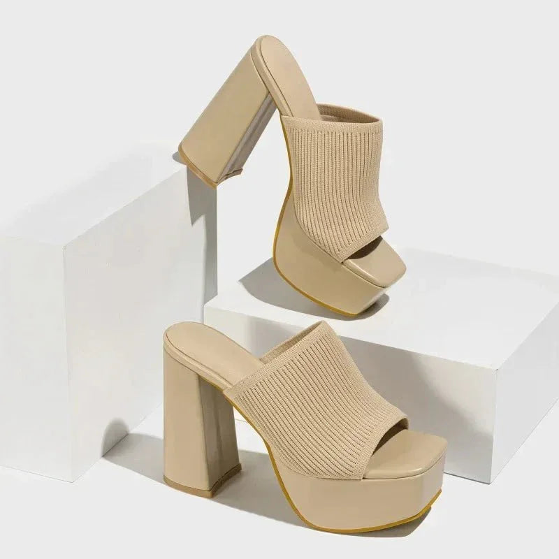 Sandalias Delphine | Con Tacón Bloque y Plataforma