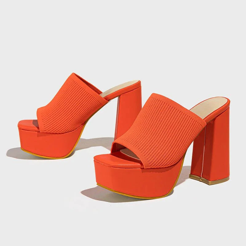 MAISON CHÉRIE | Sandalias Mujer Con Tacón Bloque Y Plataforma – Diseño Moderno Para Eventos