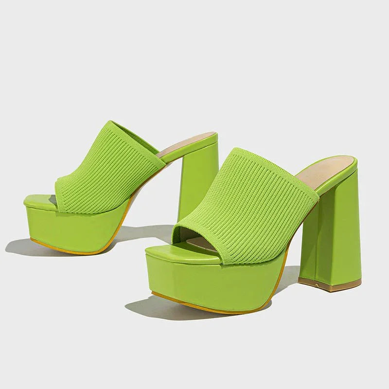 MAISON CHÉRIE | Sandalias Mujer Con Tacón Bloque Y Plataforma – Diseño Moderno Para Eventos
