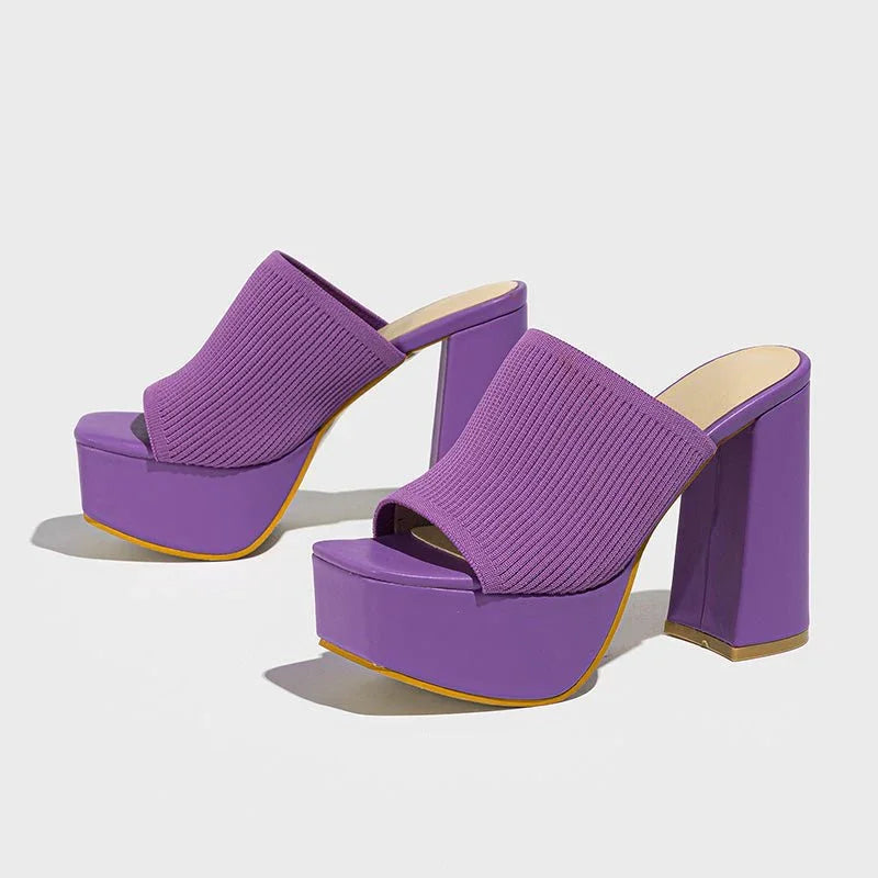 MAISON CHÉRIE | Sandalias Mujer Con Tacón Bloque Y Plataforma – Diseño Moderno Para Eventos