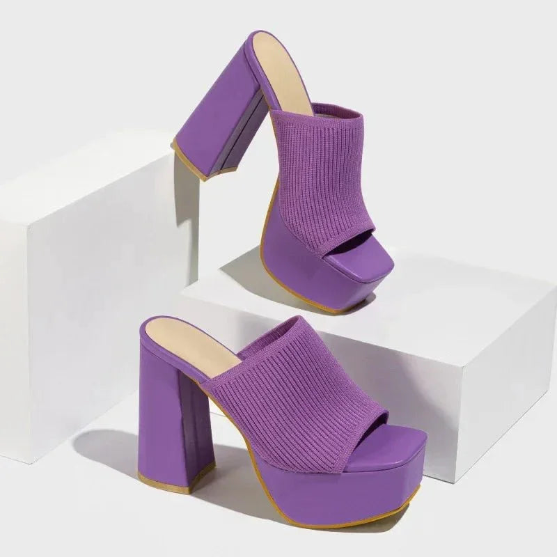 Sandalias Delphine | Con Tacón Bloque y Plataforma