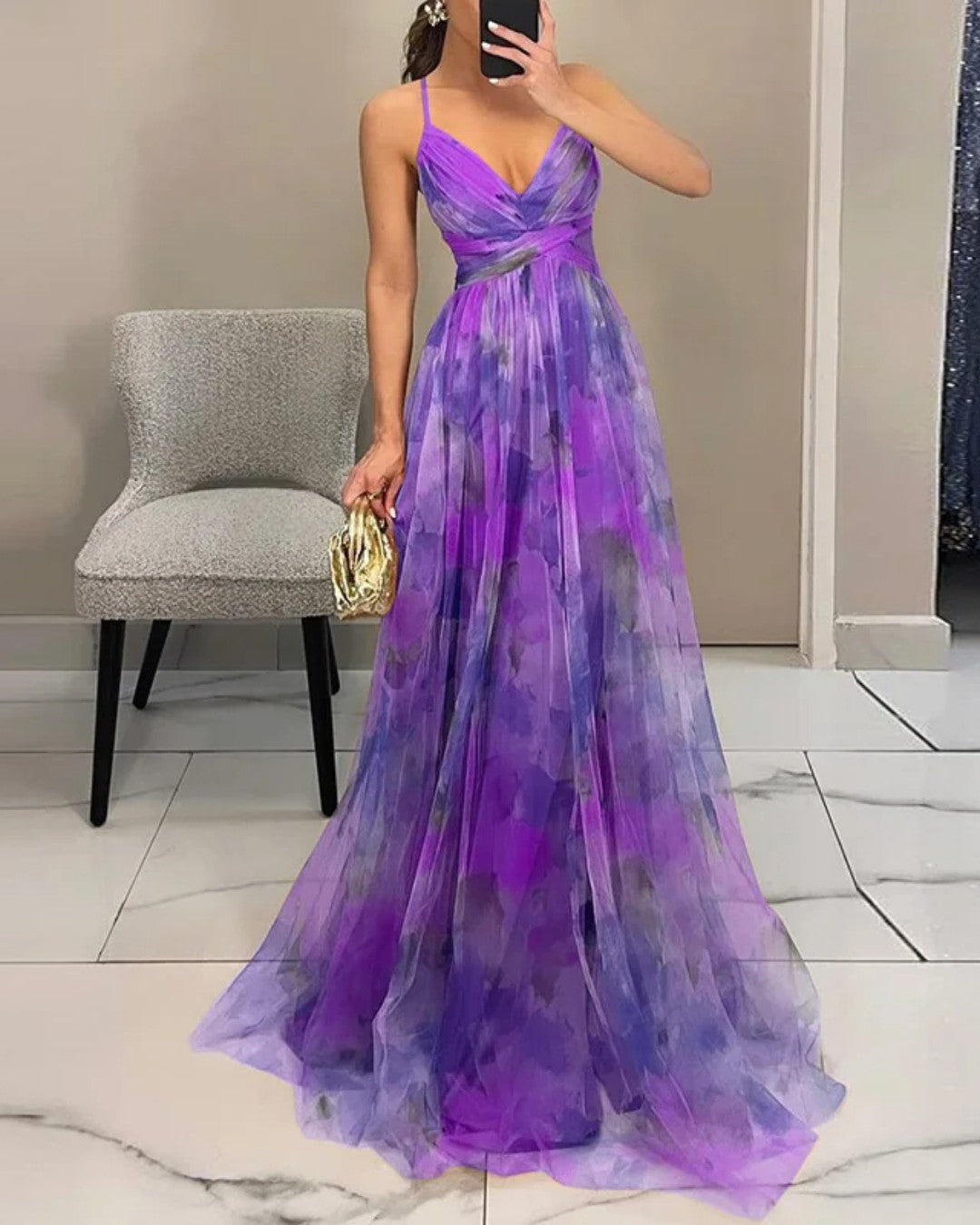 Vestido Nina | Maxi Floral Fluido de Tirantes