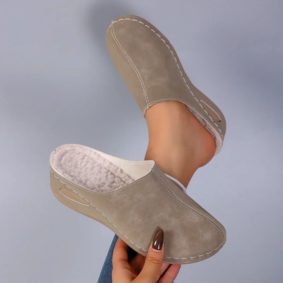 MAISON CHÉRIE | Zapatillas ortopédicas mujer para casa con soporte cómodo – estilo casual confort