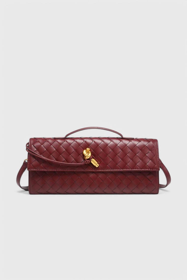 MAISON CHÉRIE | Cartera de mano con lazo dorado