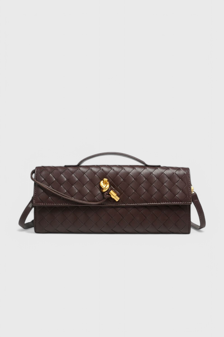 MAISON CHÉRIE | Cartera de mano con lazo dorado