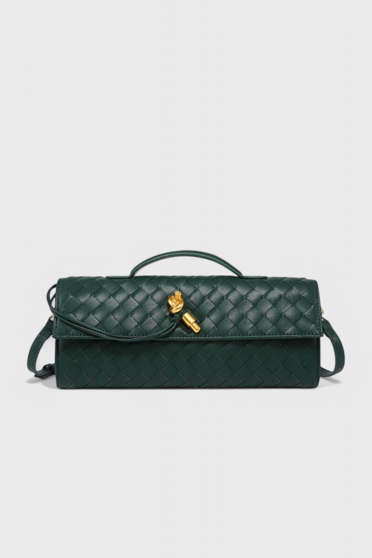 MAISON CHÉRIE | Cartera de mano con lazo dorado