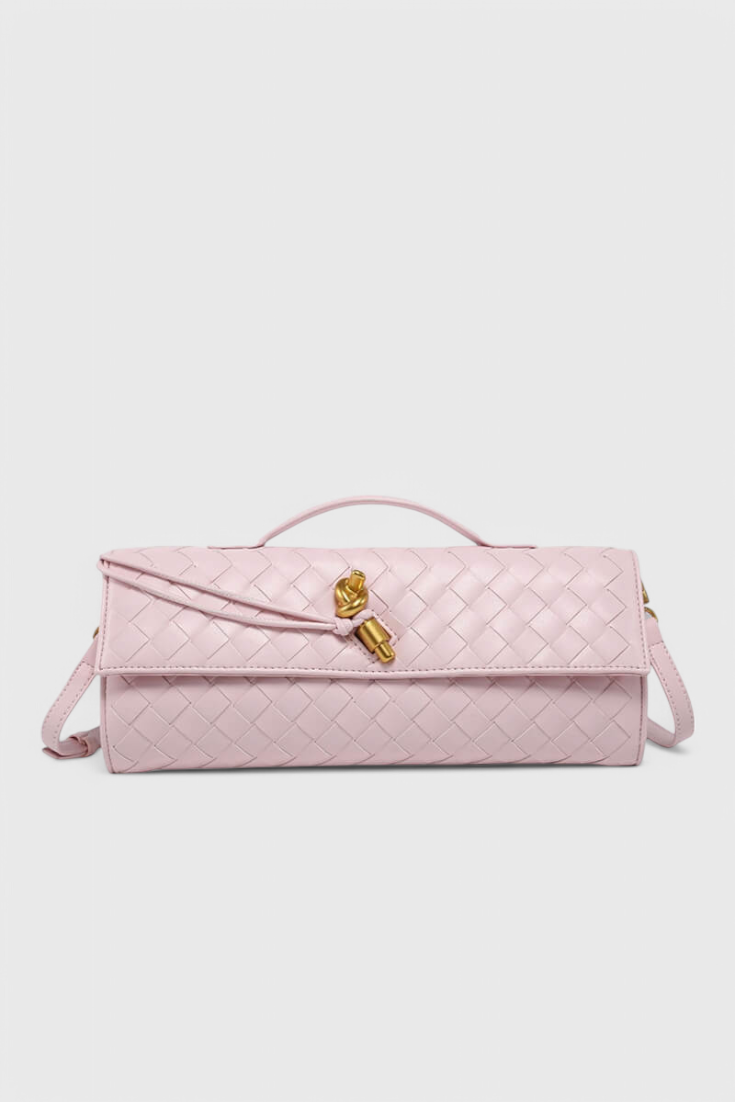 MAISON CHÉRIE | Cartera de mano con lazo dorado