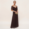 MAISON CHÉRIE | Vestido Largo Mujer Elegante Fluido – Escote V y Diseño Sofisticado