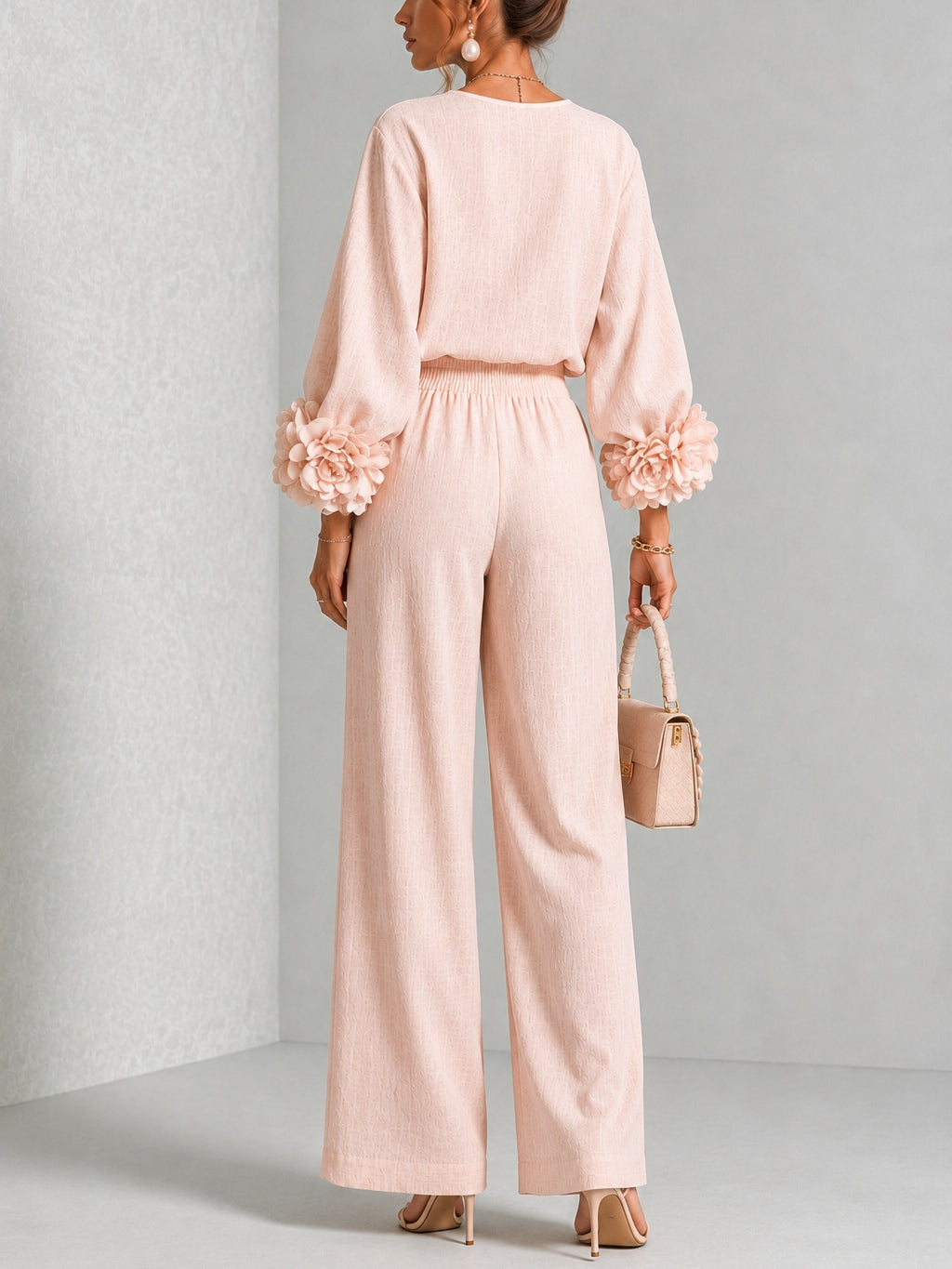 MAISON CHÉRIE | Rosalia | Conjunto de Dos Piezas con Puños Florales