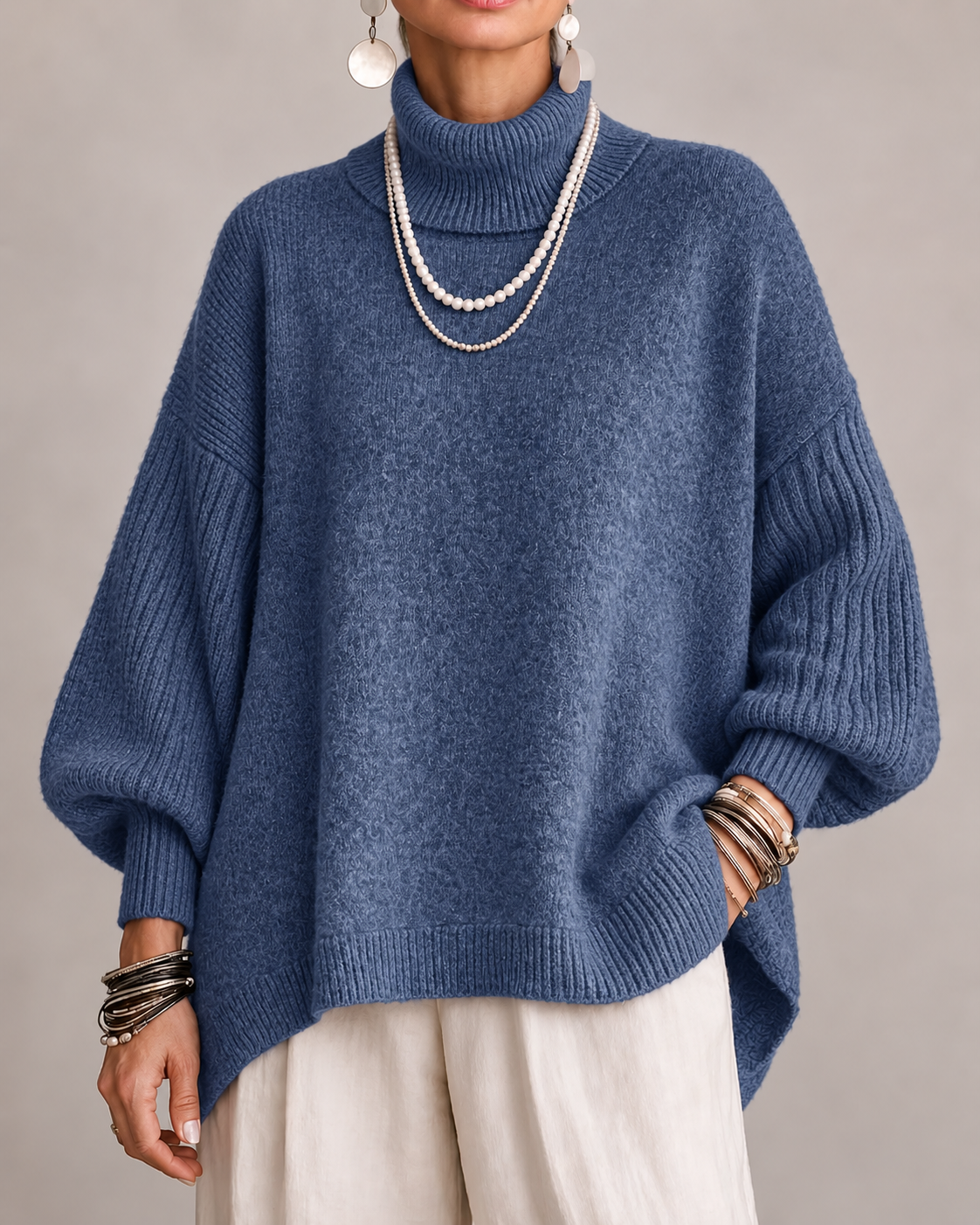 Jersey Catalina | Elegante de Cuello Alto