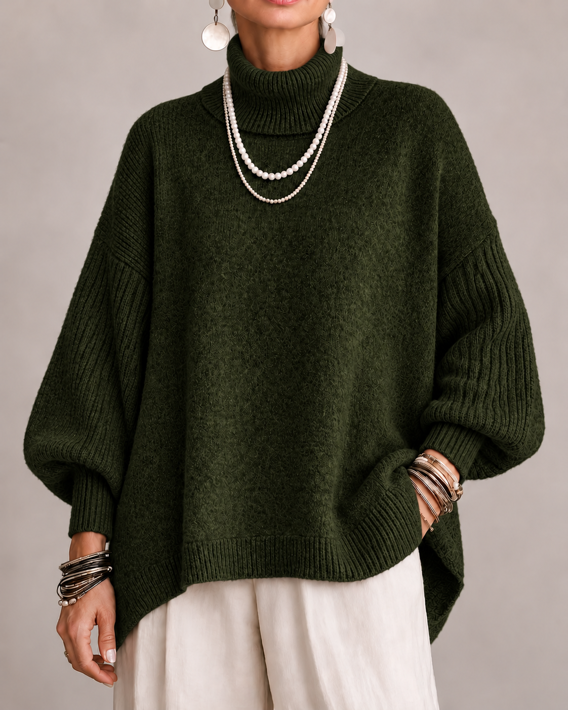 Jersey Catalina | Elegante de Cuello Alto