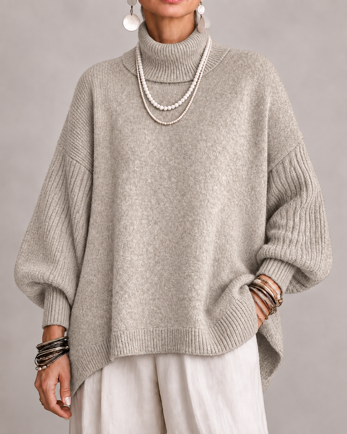 Jersey Catalina | Elegante de Cuello Alto