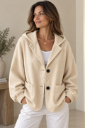 MAISON CHÉRIE | Chaqueta oversize con capucha para mujer de estilo relajado