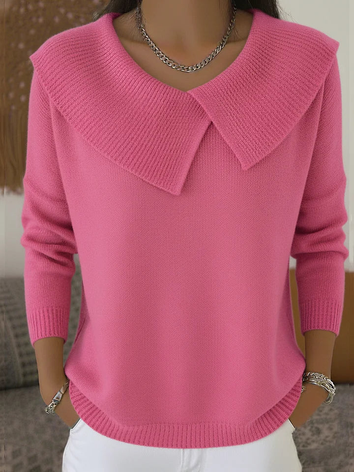Suéter Teresa | Con Cuello Amplio Tipo Solapa, Elegante y Cálido
