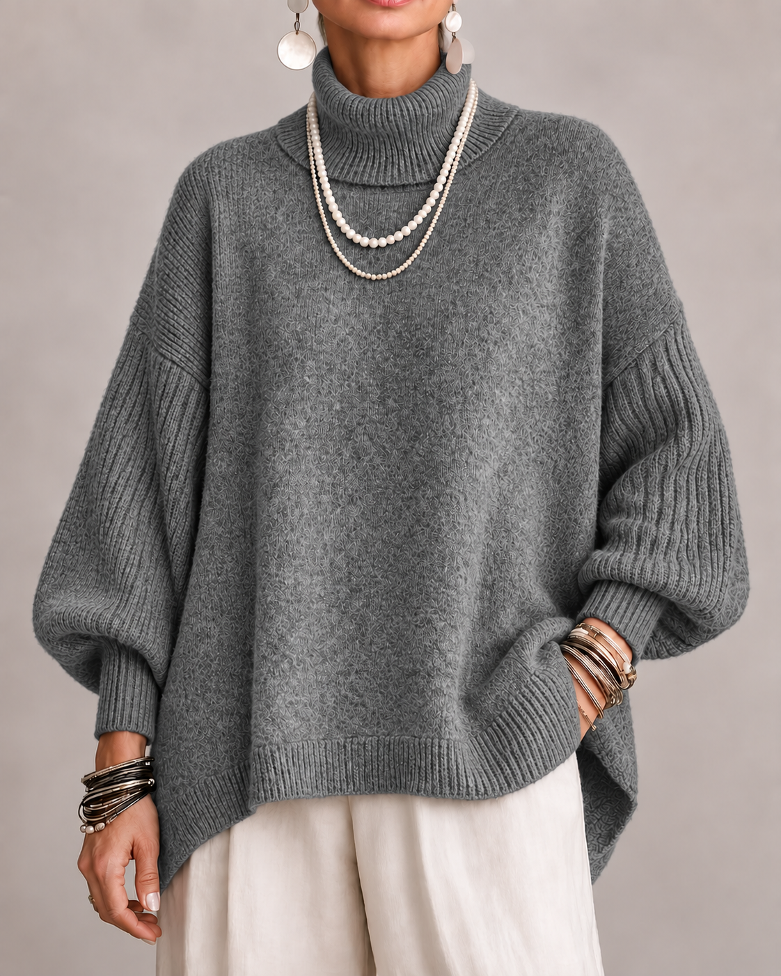 Jersey Catalina | Elegante de Cuello Alto