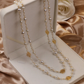 MAISON CHÉRIE | Collar elegante en oro con perlas
