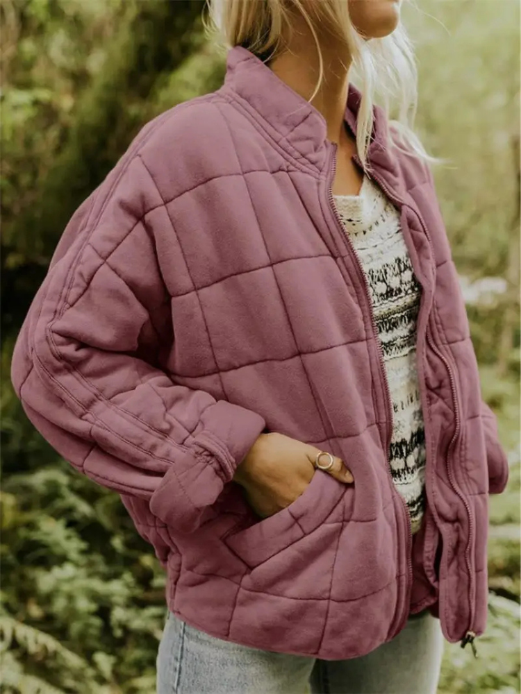 MAISON CHÉRIE | Chaqueta acolchada para mujer con cremallera y bolsillos laterales