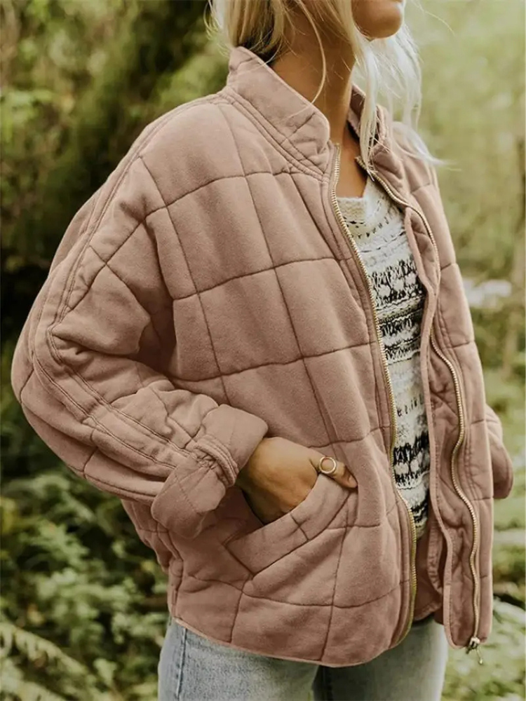 MAISON CHÉRIE | Chaqueta acolchada para mujer con cremallera y bolsillos laterales