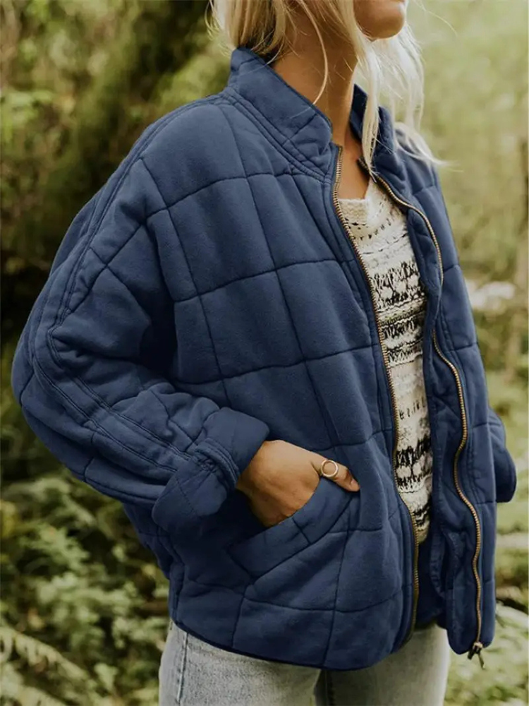 MAISON CHÉRIE | Chaqueta acolchada para mujer con cremallera y bolsillos laterales