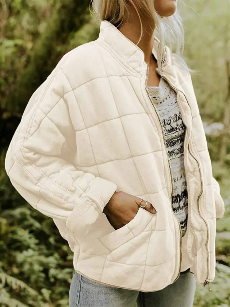 MAISON CHÉRIE | Chaqueta acolchada para mujer con cremallera y bolsillos laterales