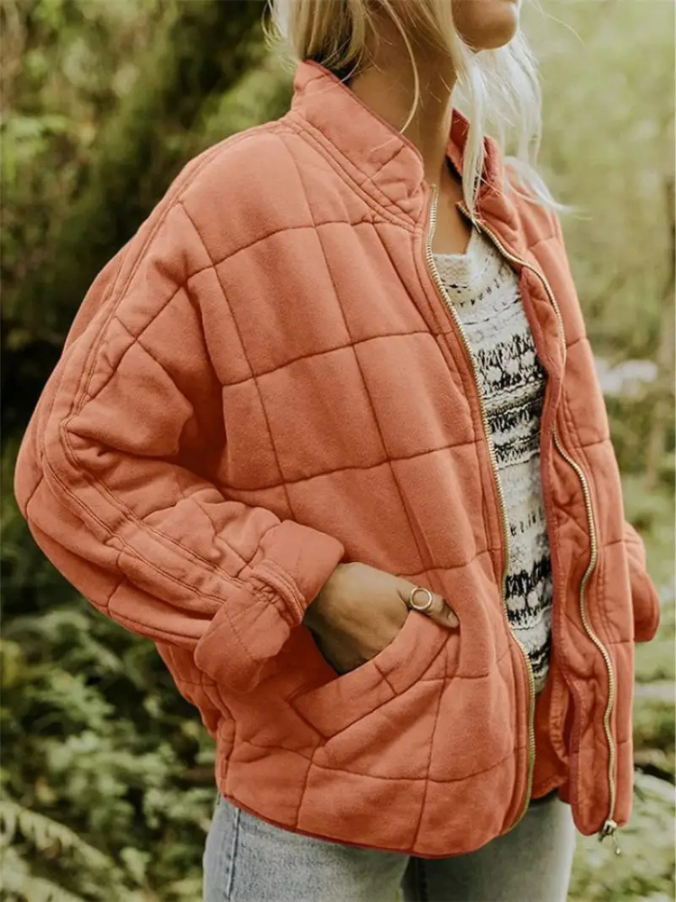 MAISON CHÉRIE | Chaqueta acolchada para mujer con cremallera y bolsillos laterales