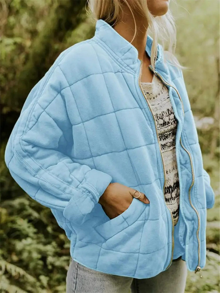 MAISON CHÉRIE | Chaqueta acolchada para mujer con cremallera y bolsillos laterales