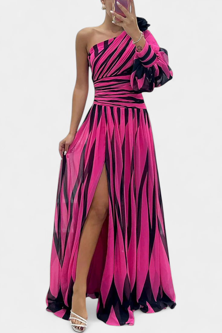 Vestido Fiona | Maxi Asimétrico de Diseño Fluido y Moderno