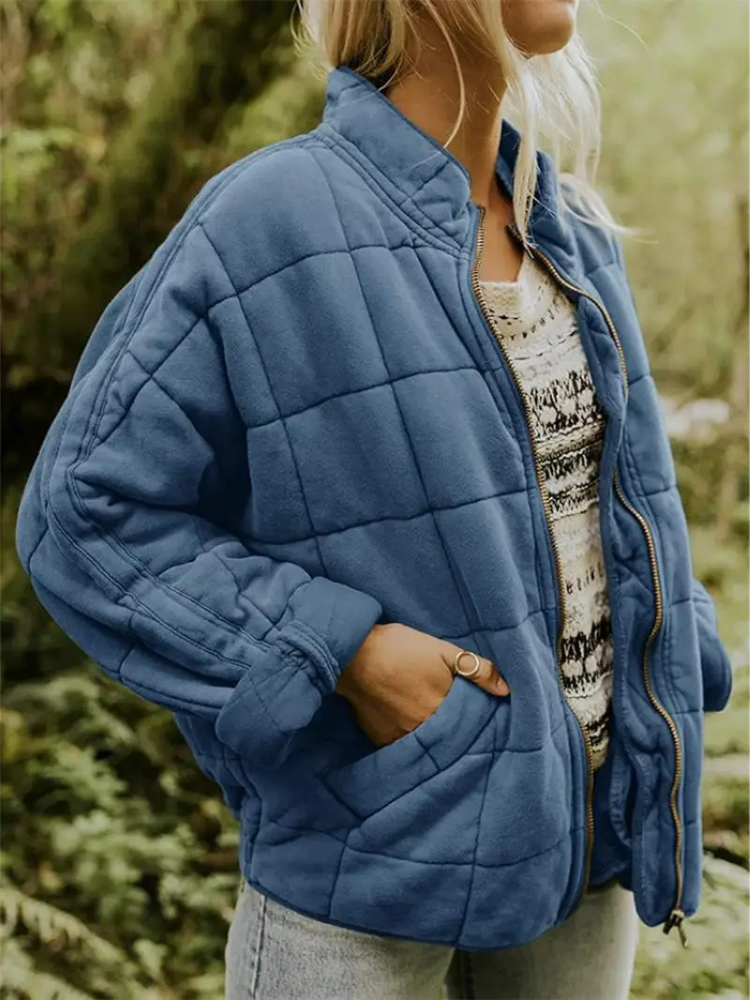 MAISON CHÉRIE | Chaqueta acolchada para mujer con cremallera y bolsillos laterales