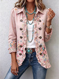 Chaqueta Martina | Floral con Volantes y Botones